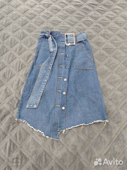 Юбка джинсовая