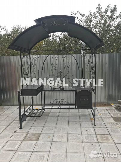 Мангал с крышей