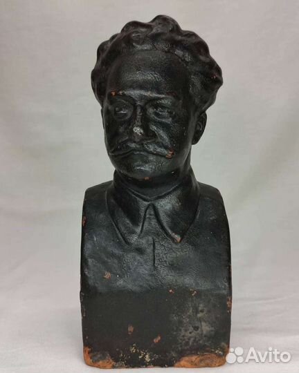 Бюст Серго Орджоникидзе Гжель 1938 год