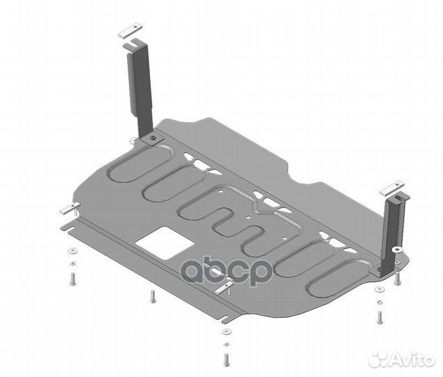 71011 71011 (1/0/2) защита стальная 2мм Д,кпп K
