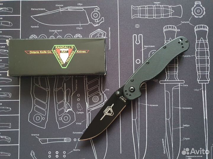 Складной нож Ontario RAT-2 ON8861BP