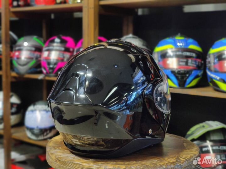 Шлем-модуляр Scorpion EXO-930 Solid чёрный глянец