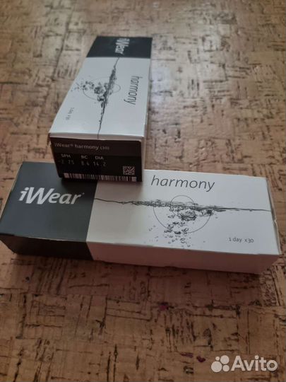 Линзы контактные iwear harmony -3.00, -2.75