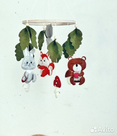 Мобиль на кроватку лесной