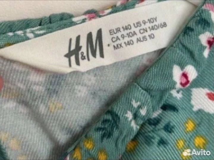 Платье для девочки hm 134 140 новое