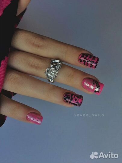 Наращивание, маникюр