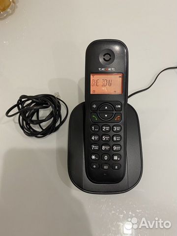 Телефон бесшнуровый стационарный Texet D4505A