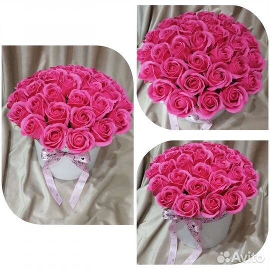 Букет из мыльных цветов