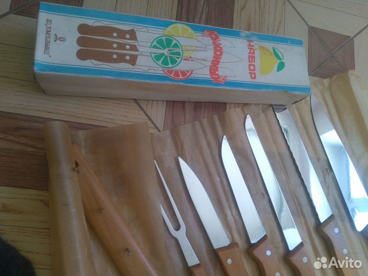Супер набор ножей кухонные времен СССР