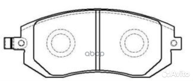 GK0991 колодки дисковые передние Subaru Lagacy