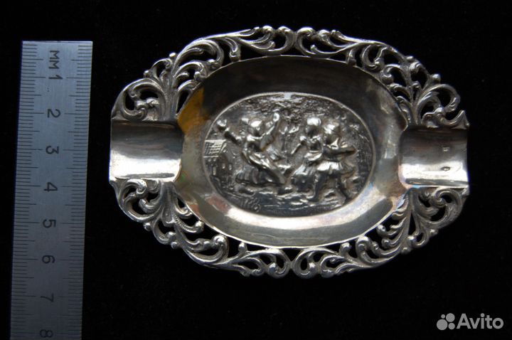 Пепельница Танцы серебро клейма