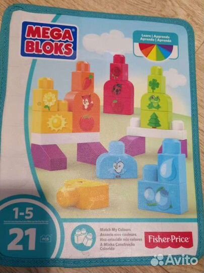 Конструктор mega bloks fisher price 21 деталь
