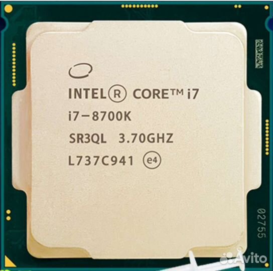 Intel core i7 8700k (скальп) z370 16gb 3000mhz
