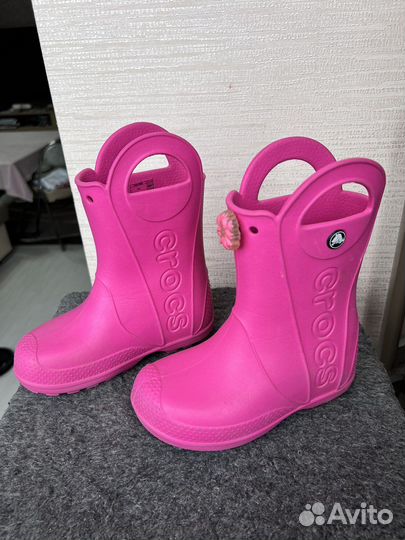 Резиновые сапоги crocs c 12