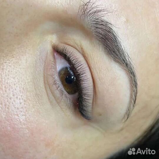Наращивание ресниц и полировка волос