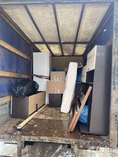 Грузоперевозки, газель с грузчиками