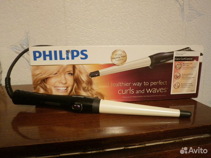 Конические щипцы для завивки philips HP8618