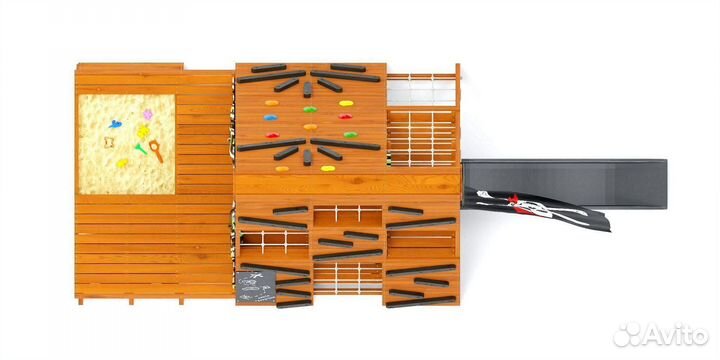 Спортивный комплекс баскетбольное кольцо горка