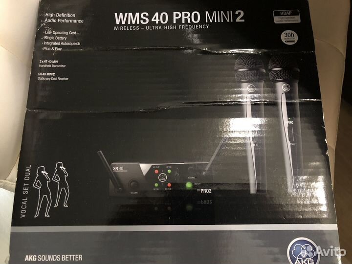 Радио микрофоны AKG WMS40 Mini2 Vocal Set US45AC