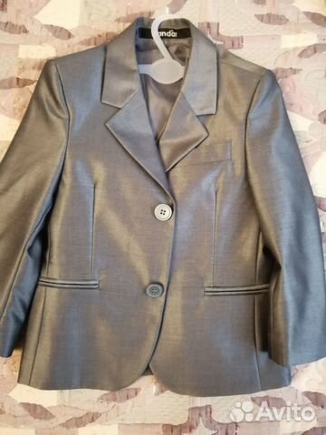 Пиджак и жилет серого цвета 98р