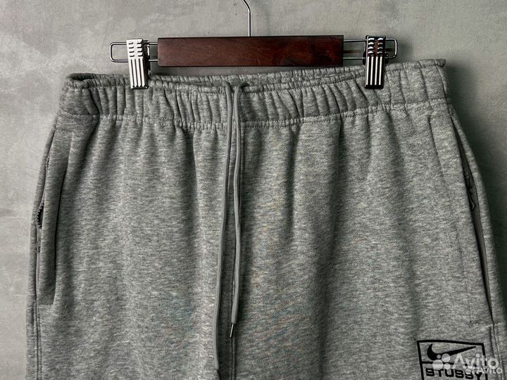 Nike x Stussy Fleece Pants Grey