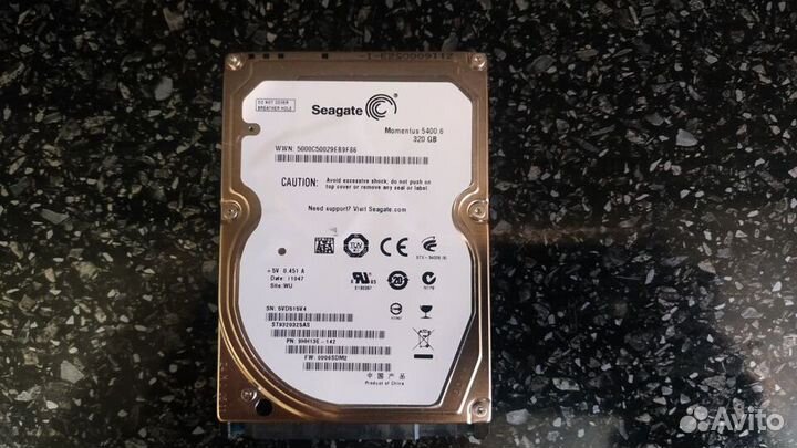 Жесткий диск Seagate Momentus 320 гб