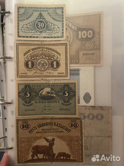 Коллекция банкнот Эстония, Финляндия