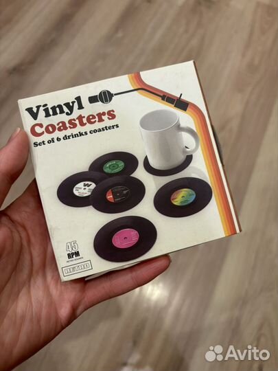 Виниловые костеры 6 шт