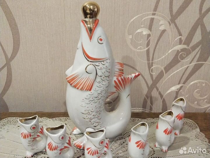 Коньячный набор рыбки СССР