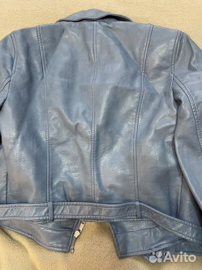 Кожаная куртка zara новая