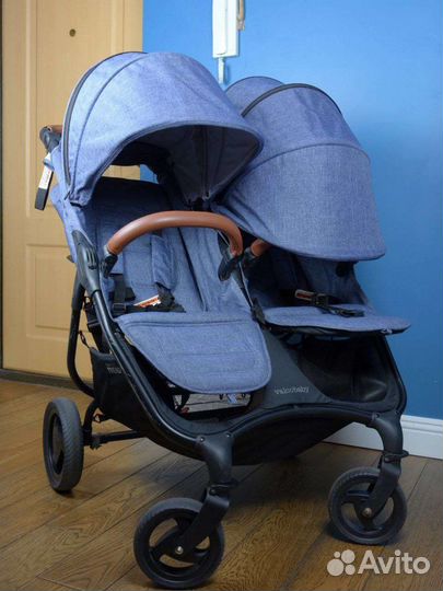 Коляска для двойни Valco baby Snap Duo Trend Denim