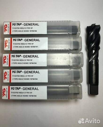 Ygtap general Метчик M22x1.5 YH3 SF