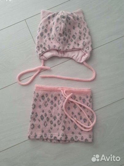 Комплект шапка, шарф, снуд