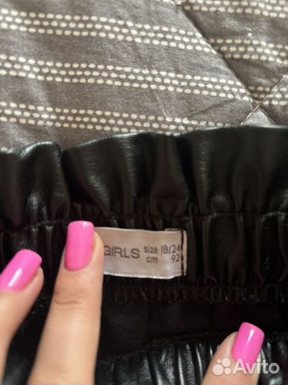 Юбка кожаная для девочки