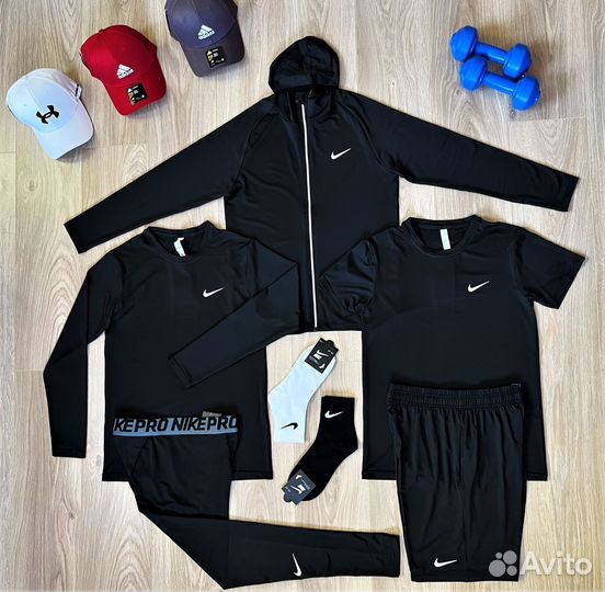 Рашгард Nike Black - 5/1, 2/1