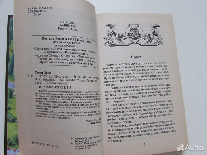 Хантер Эрин Коты-воители. Долгое эхо