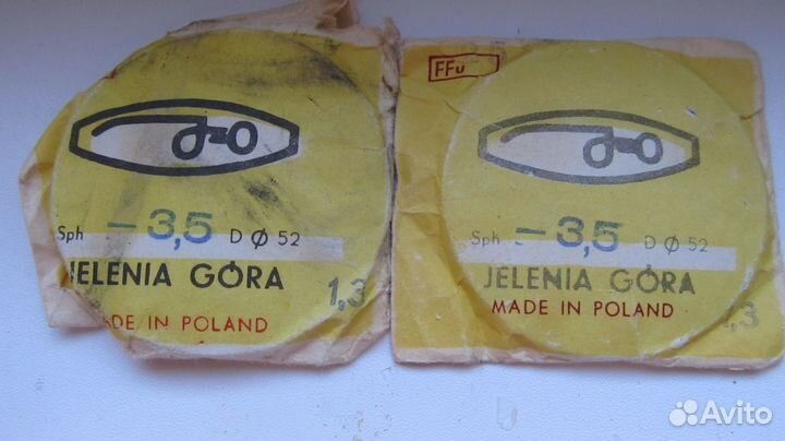 Линзы для очков времен СССР