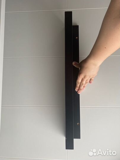 Полка настенная IKEA mosslanda моссленда черная