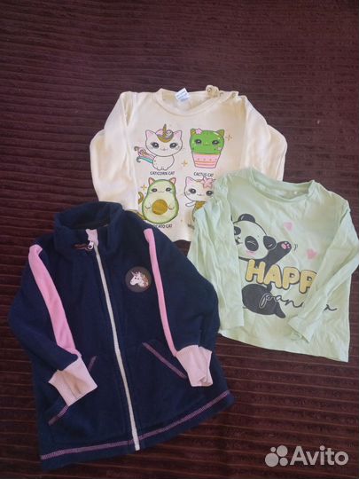 Пакет вещей на девочку 98см