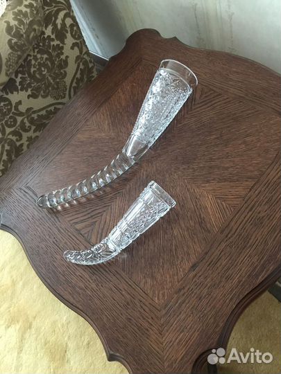 Рог хрусталь сувенир