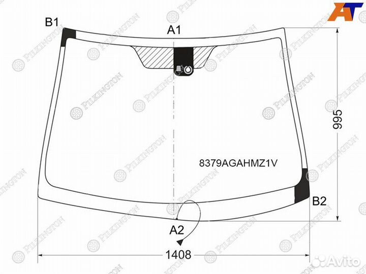 Стекло лобовое Toyota Avensis 8-18