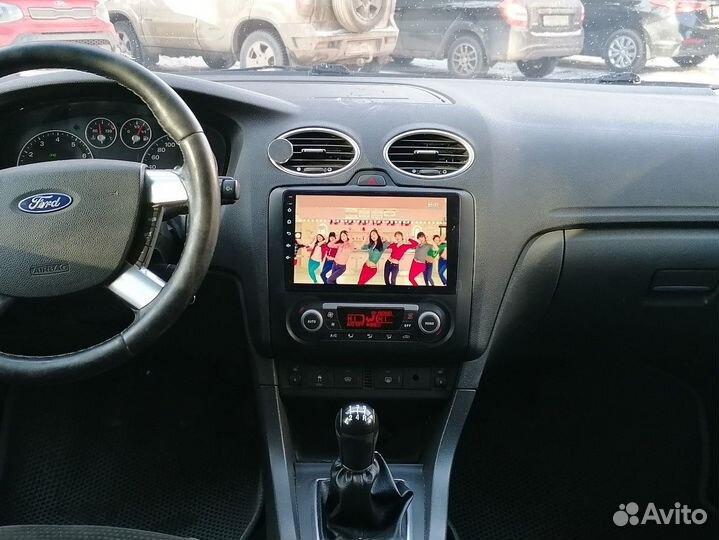Магнитола Ford Focus 2 черная Android