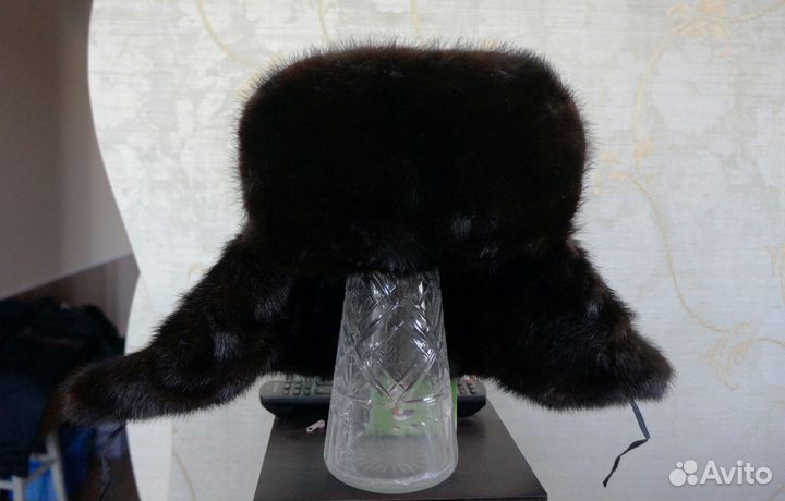 Шапка-ушанка норковая мужская