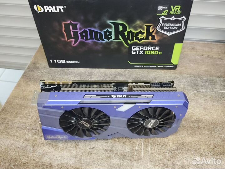 Видеокарта GeForce GTX 1080 Ti Palit gamerock prem