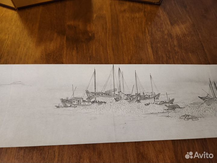 Японский настольный свиток - репродукция Сессю