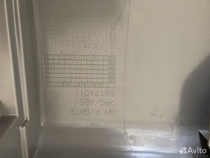 Накладка откидного борта mitsubishi outlander xl