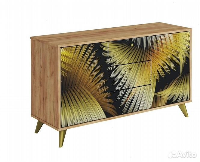 Комод тумба тв «Фьюжн» с фотопечатью