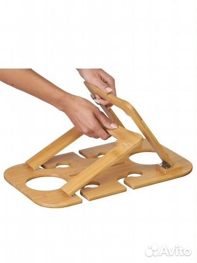 Столик держатель деревянный для вина