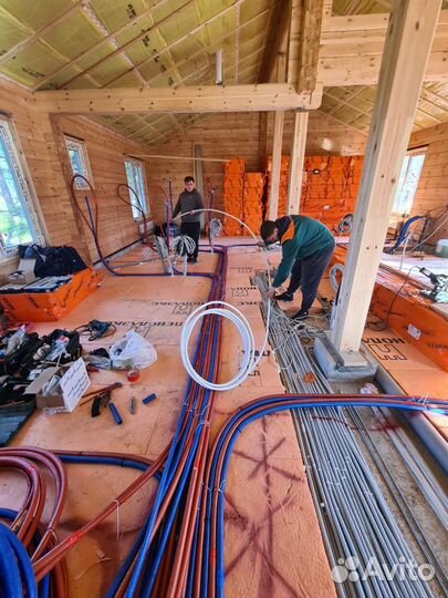 Монтаж систем отопления, водоснабжения,канализации