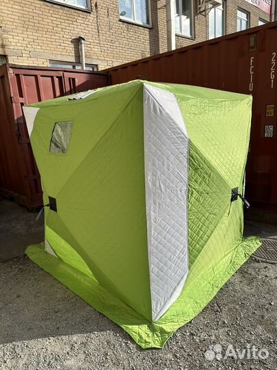 Палатка зимняя Куб 180х180х220 см 3х слойная
